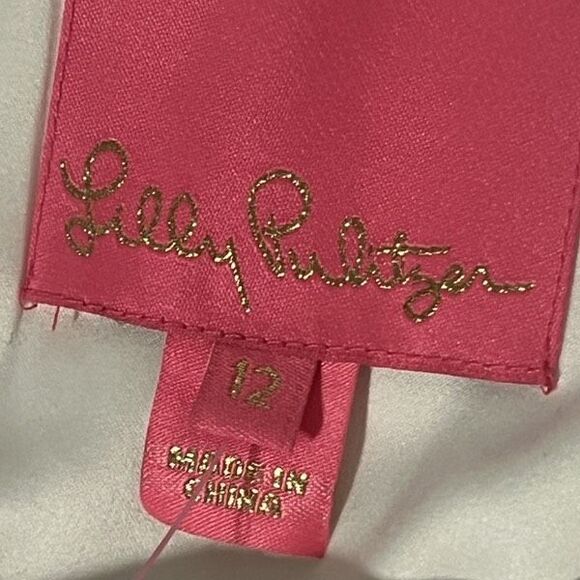 Lilly Pulitzer Womens Vivia Romper Paradise Found Print Flower Lace Size 12 NWT - Picture 4 of 5